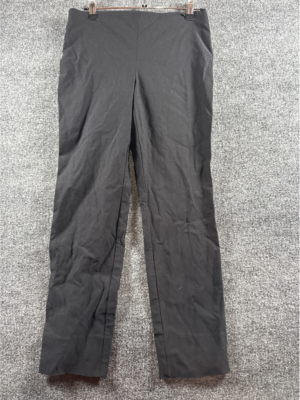 Charter Club Womens Black Dress Pants 4P Petite Straight Leg Career Trousers